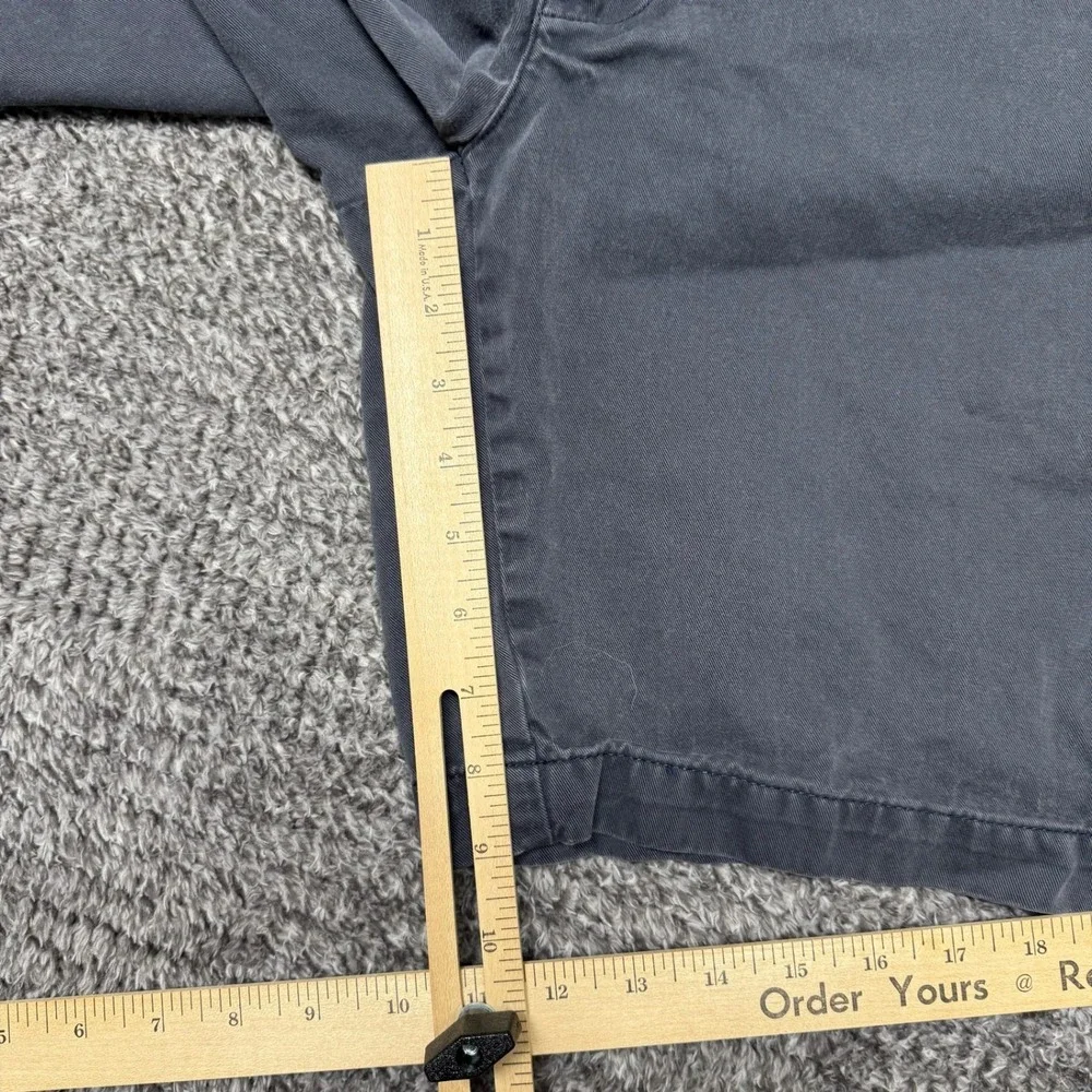 Polo Ralph Lauren Mens Chino Shorts Size 40 Faded Black‎ Flat Front Cotton